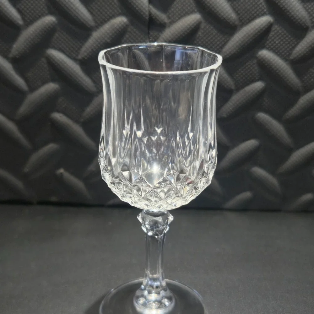 Vintage Crystal Cordial Glass 5' Vertical & Diamond Cut Stemware Replacement‎